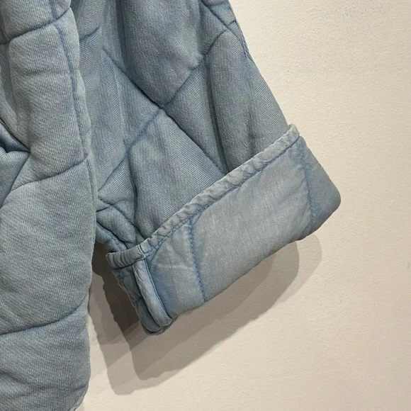Free People Light Blue Quilted Jacket - Picture 11 of 16